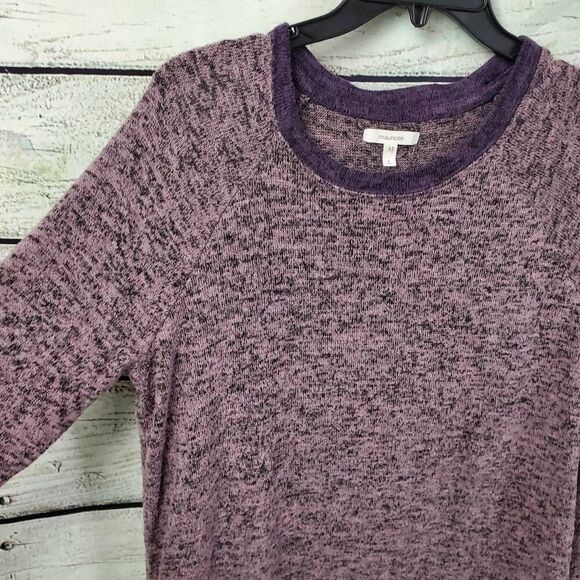 Maurices Purple Crew Neck Sweater - Picture 2 of 7